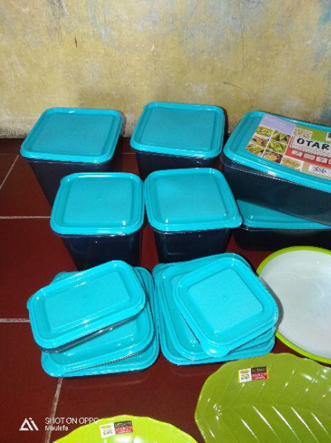 Free Buble Dan Kardus Calista Otaru Smoke Toples Serbaguna 14 Pcs Tempat Penyimpanan Makanan
