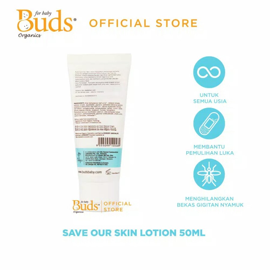 Buds Soothing Organics - Save Our Skin Lotion 50ml