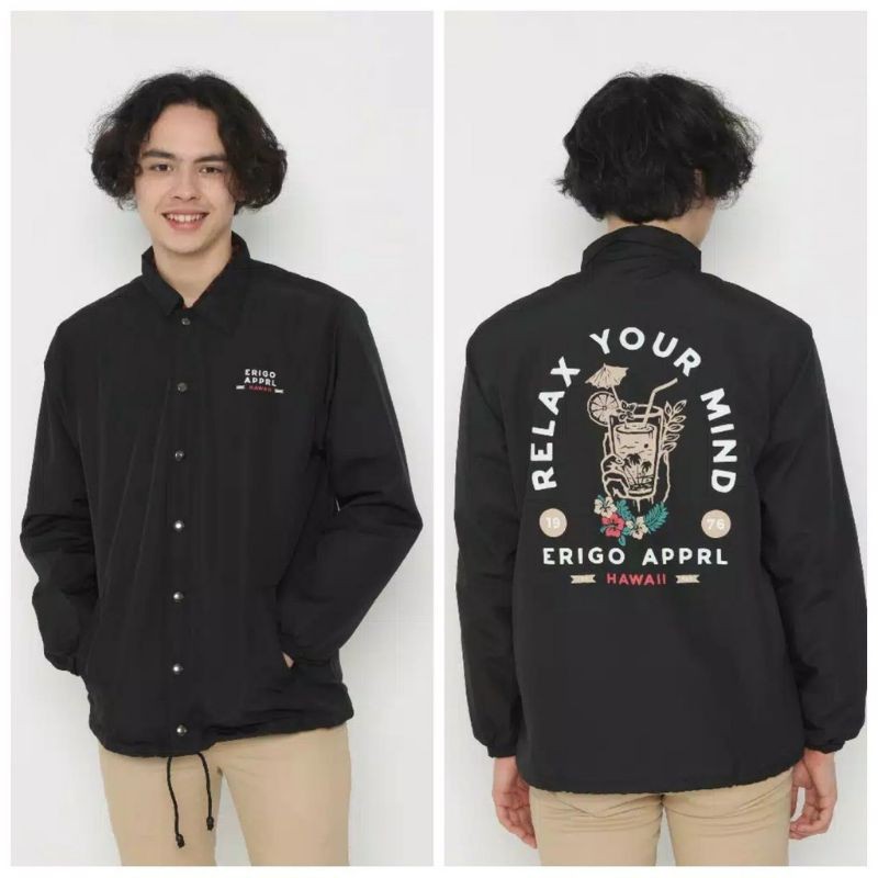Jaket Pria Coach Jaket ERIGO Jaket Windbreaker Jaket Parasut Pria Coach Erigo