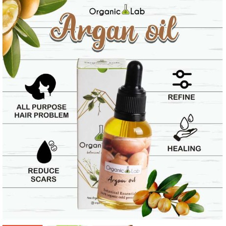 pure argan oil - anti aging - hair treatment (origin moroco) 30ml organic lab