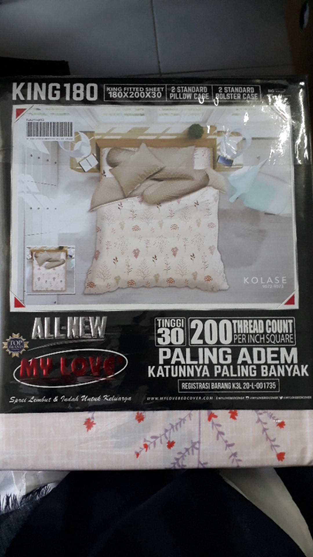 Sprei Katun All New My Love 180x200 160x200 T30 Fitted Flat Kania Inara Roseline Avanti Sp180t30anml