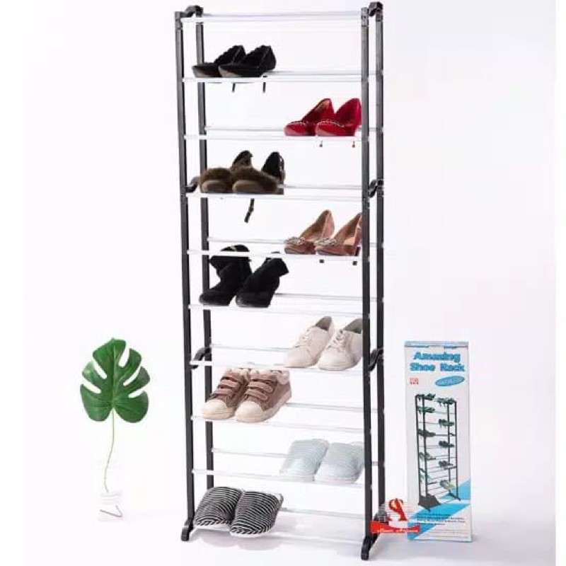 Amazing Shoes Rack Rak  Sepatu  10susun Shopee  Indonesia