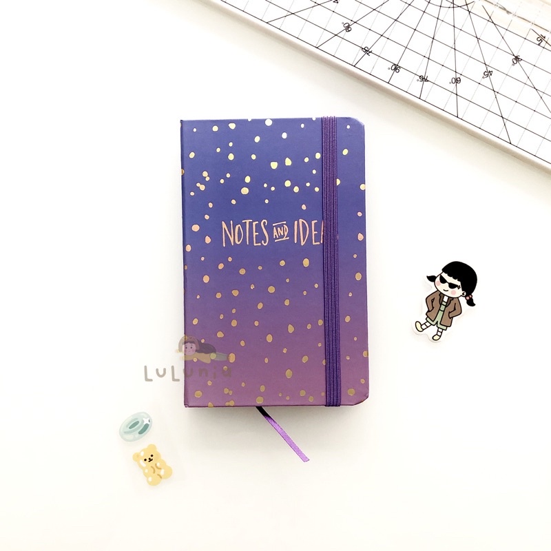 BlingBling Notes&Ideas Notebook (HardCover Notebook/Diary/Buku Catatan)-PurplingBling