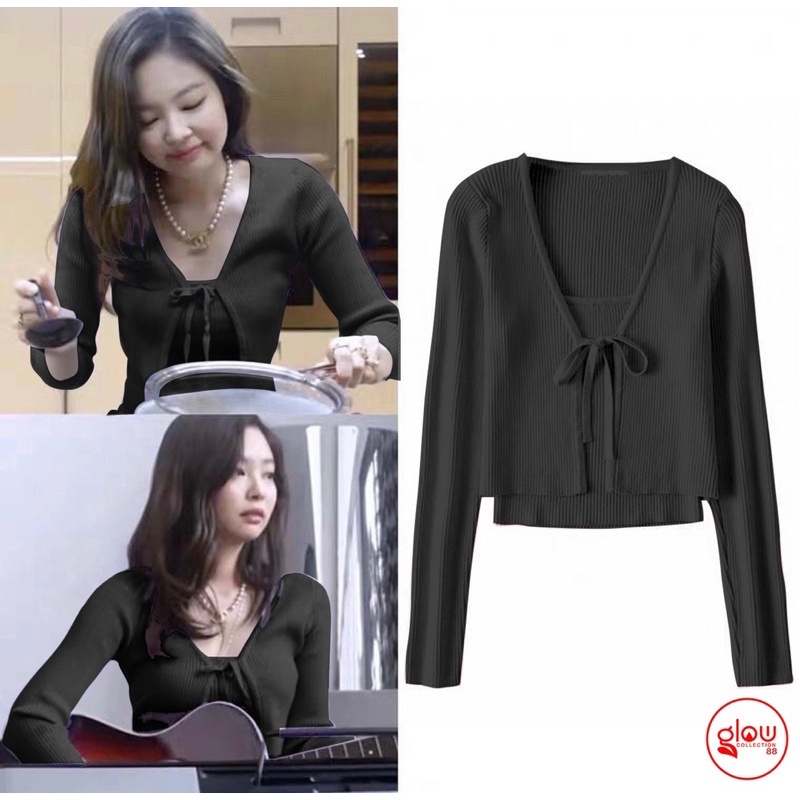 BEFAST - ZGW OOTD Setelan Wanita AGNES / Set Nesvia RIB / Pakaian Remaja Wanita / Setelan Ala Artis Korean Style / Setelan Daleman Tanktop+Luaran Lengan panjang / Fashion Modis Wanita Remaja / Terbaru 2022 / Terlaris