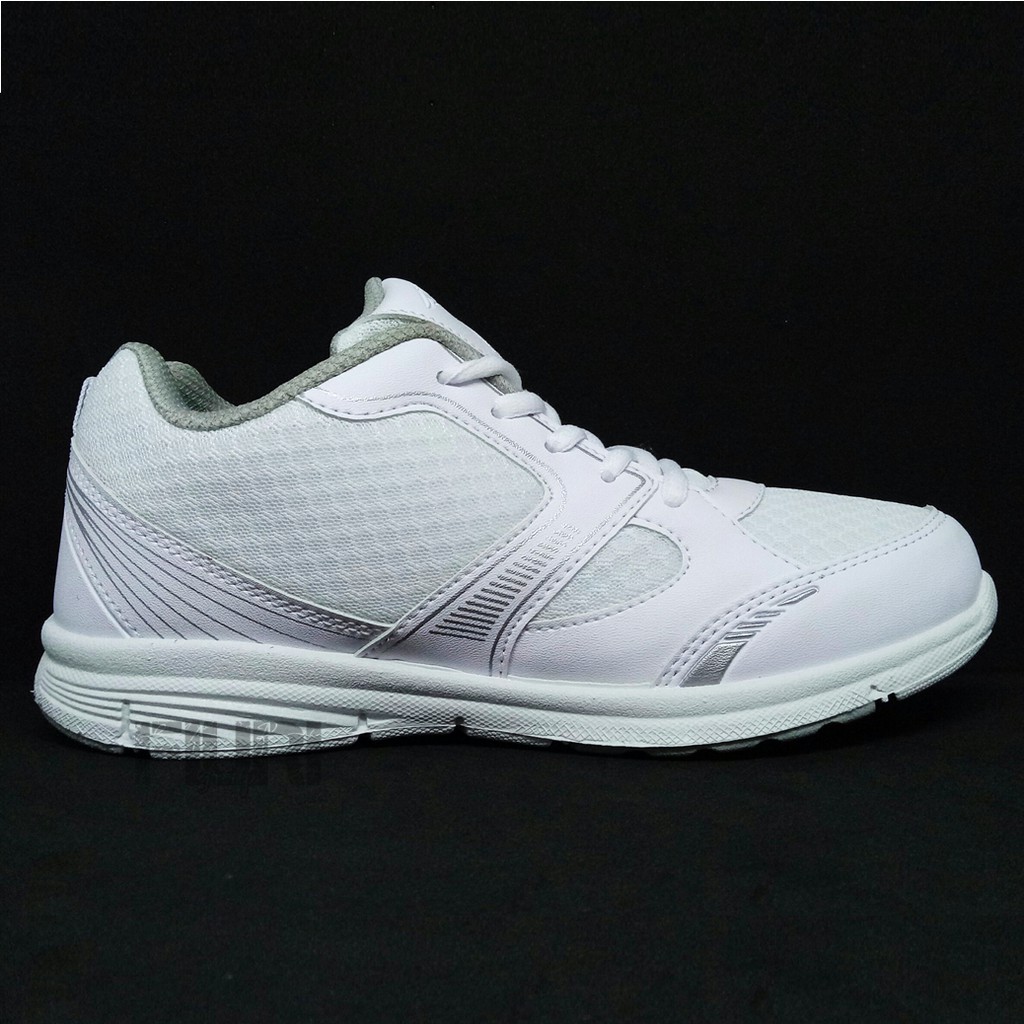 FIURI - Pro ATT Original - LGP 680 Full Putih 37-40 - Sepatu Kets Wanita - Sepatu Sneaker Wanita - Sepatu Olahraga Sport Wanita - Sepatu Casual - Sepatu Jogging Lari Fitness Gym Senam Wanita - Sepatu Anak Perempuan Cewek -Sepatu Sekolah Bertali SD SMP SMA