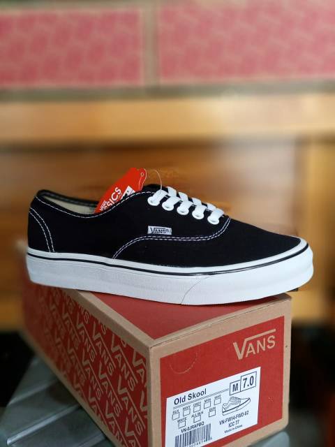 VANS AUTENTIK BLACK AND WHITE DOUBLE FOXING