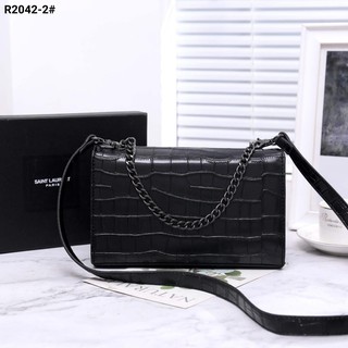 crocodile leather crossbody bag