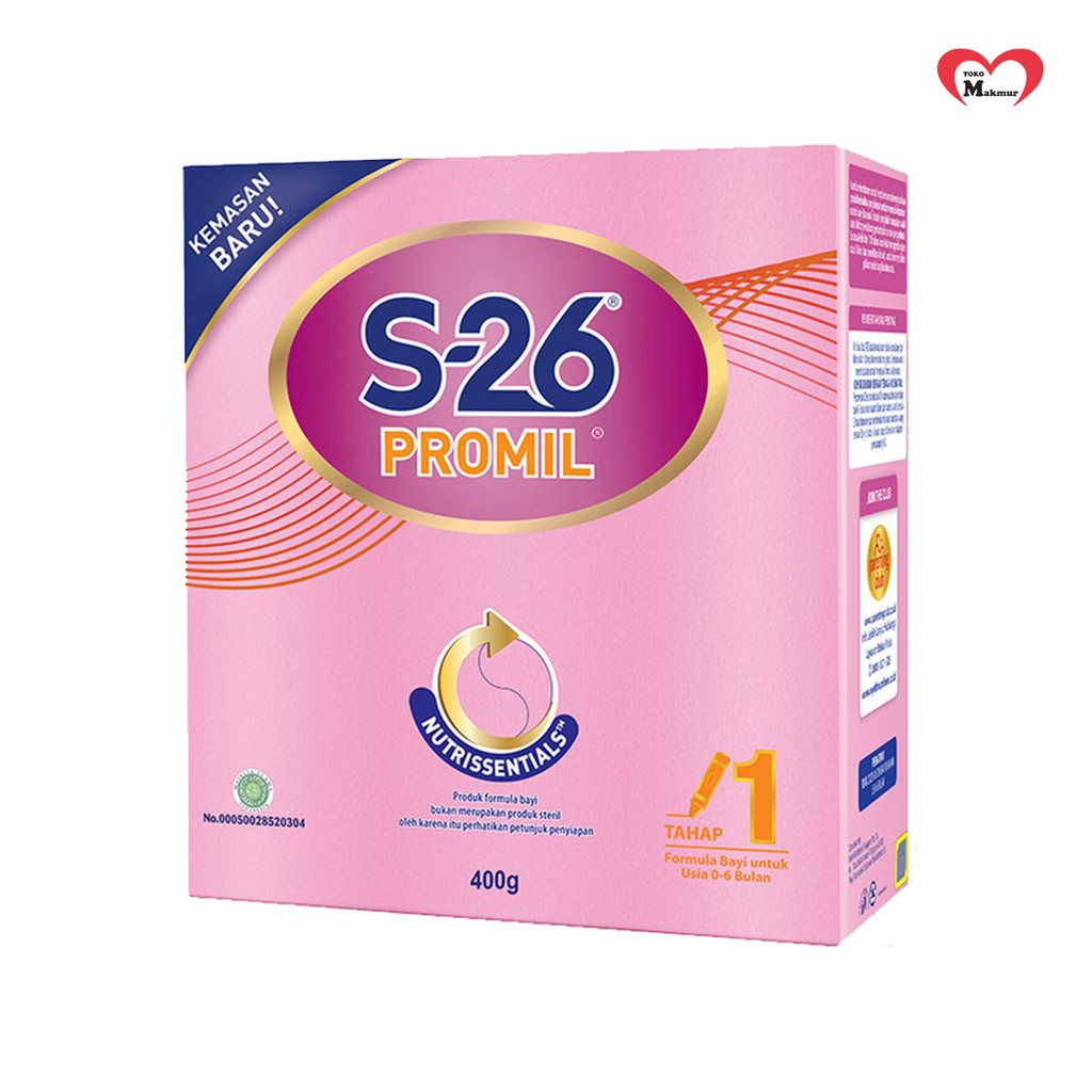 S26 Promil Tahap 1 0-6 Bulan 400 Gram Box / Toko Makmur Online