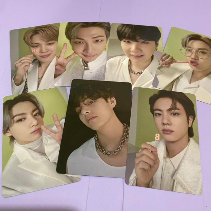 PC Photocard BTS official RM JIN V JK SUGA JIMIN J HOPE festa d day calendar sharing D-6