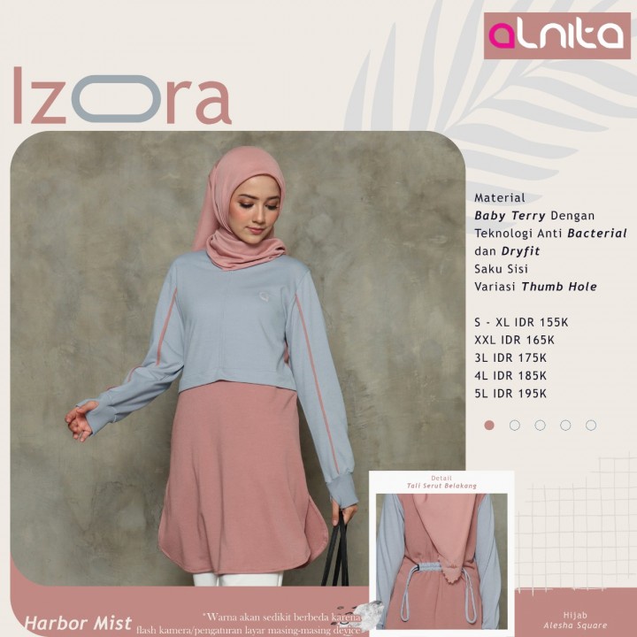 ALNITA TUNIK MUSLIMAH IZORA NBRS ORI 100% NIBRAS