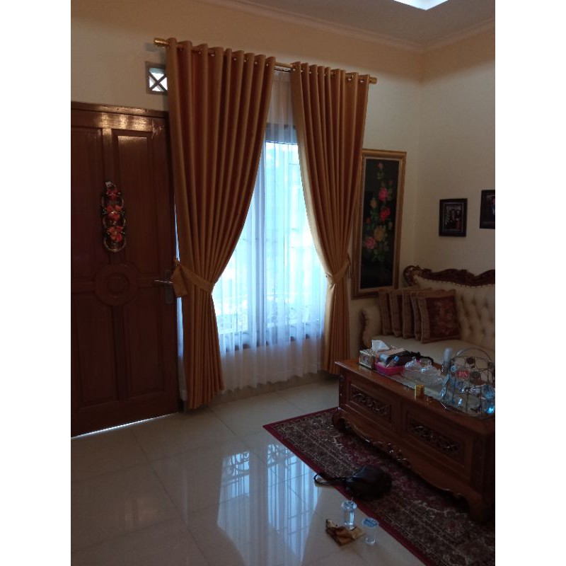 Tirai Gorden Blackout Polos uk lebar 100cm Tinggi 250cm Import Premium Murah 2.5m