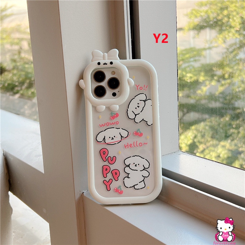 Soft Case Bahan TPU Desain Kartun Anjing Untuk Vivo Y35 Y22 Y21 Y15s Y01 Y50 Y30 Y12i Y17 Y20i Y12s Y11S Y20 Y15 Y21S Y21S Y12 Y33 Y21S Y33S Yt1N