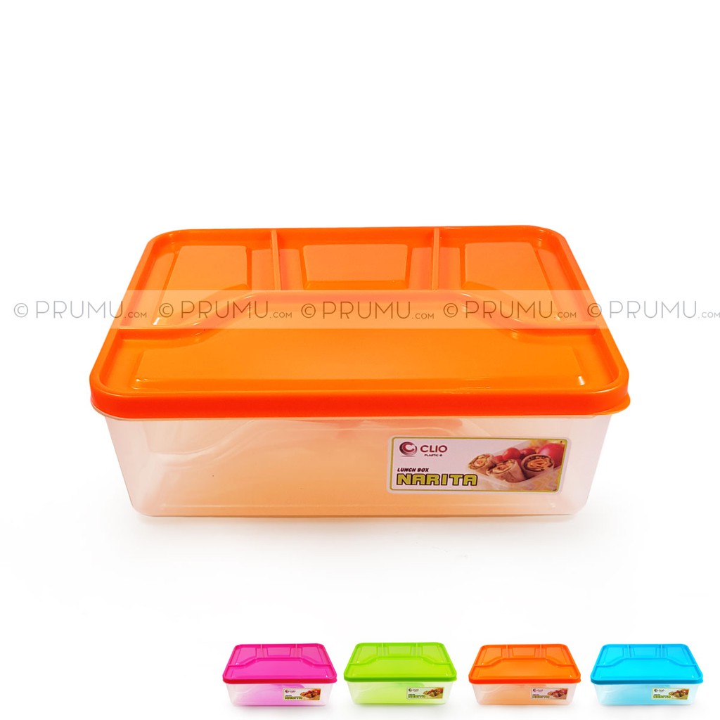 GROSIR Lunch Box - Kotak Makan 4 Sekat - Bento Box - Souvenir Ulang Tahun - Suvenir Ultah - Narita