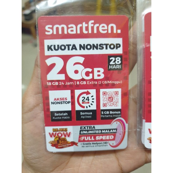 VOUCHER SMARTFREN NONSTOP 18GB 28HARI