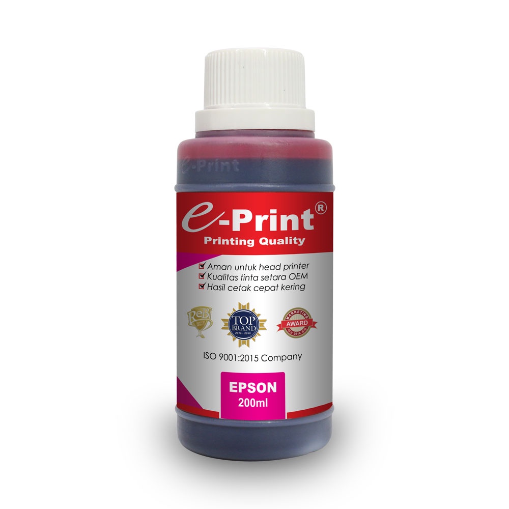 E-PRINT TINTA EPSON 200ML + SUNTIK / TINTA REFIL/TINTA ISI ULANG BOTOLAN