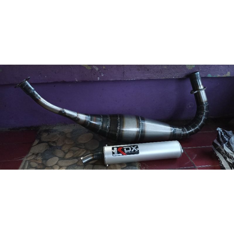 Knalpot Rx king Rx Spesial Rx k Yt Pdk Repsol Abrt20 Road Race Plat Karat-5