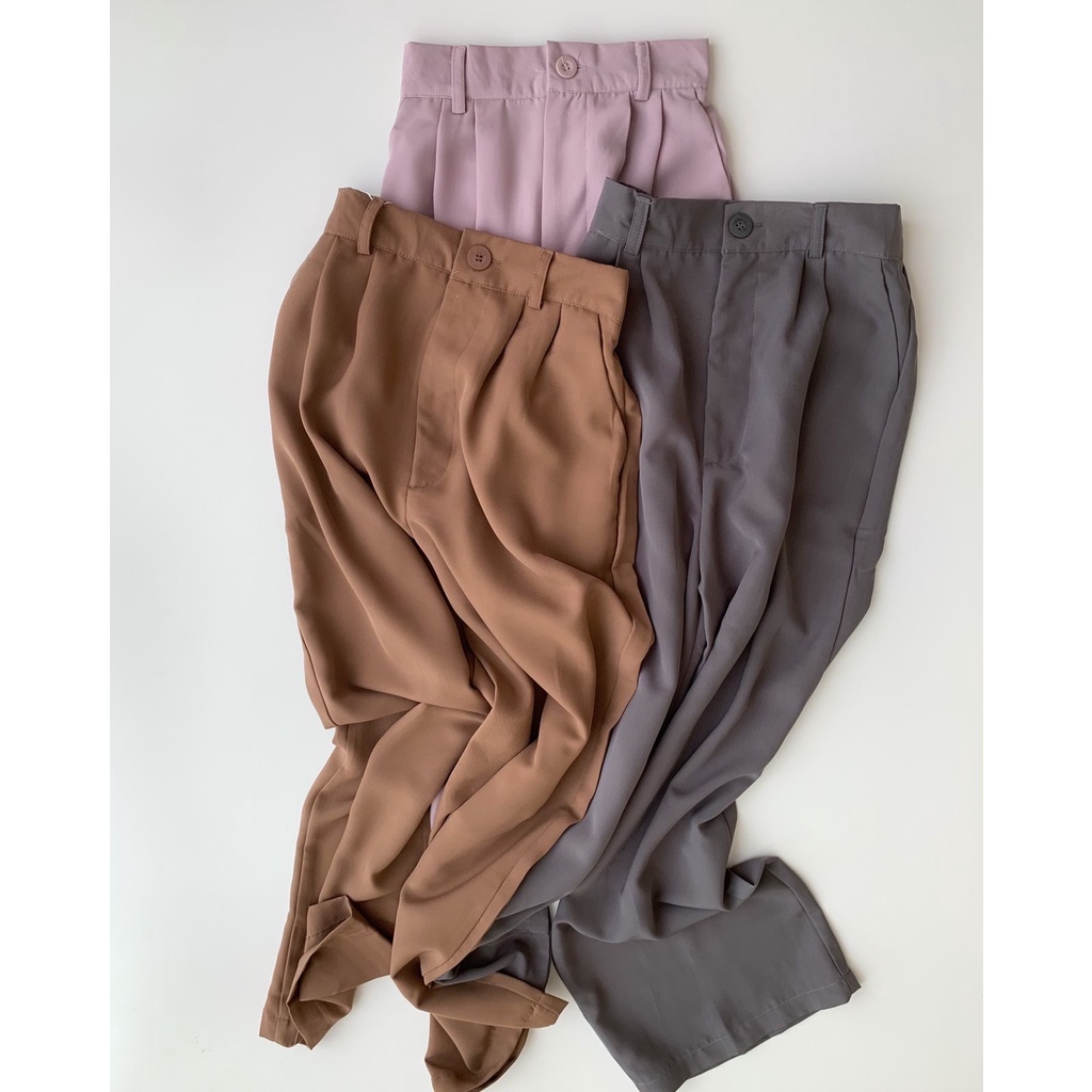 LOOSE TROUSERS PANTS - Celana wanita - pants wanita - bawahan wanita-5