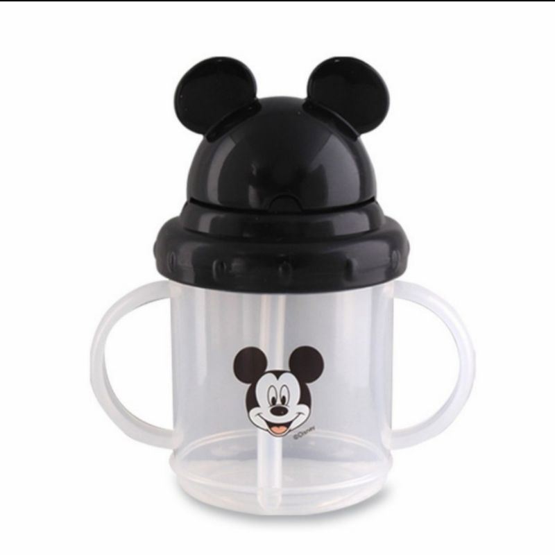 Botol Minum Sedotan Disney Mickie Minnie 210ml Bunny / Training Cup with Straw Disney Bunny