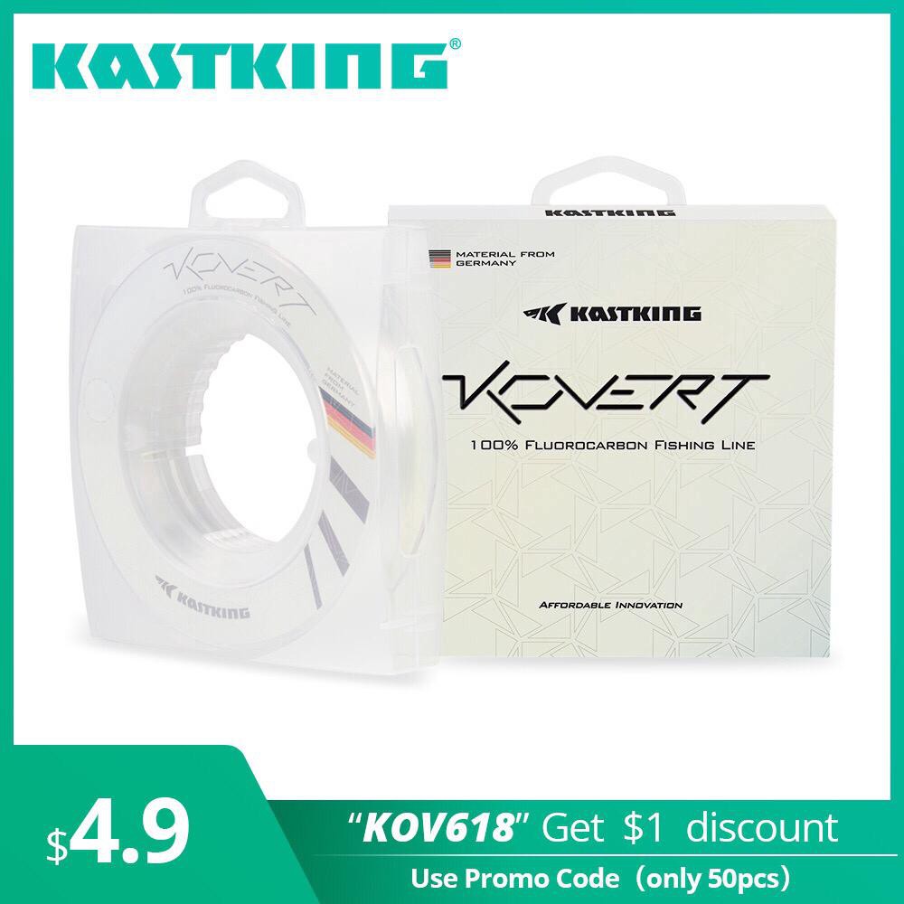 Senar Pancing Kastking Kovert 100% Fluorocarbon Fishing Line Clear