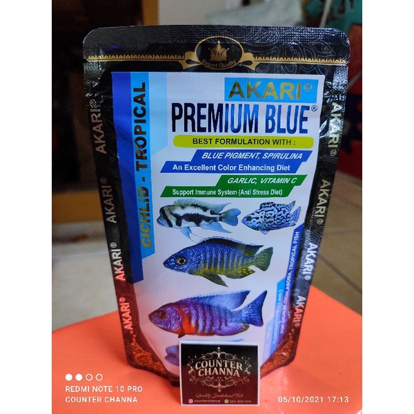 Pelet Akari Premium Blue 100gr