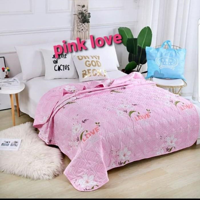 Bed cover selimut full quilting s38