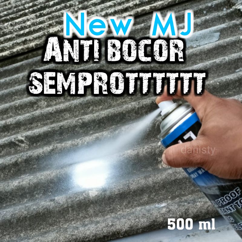 anti bocor atap seng semprot MJ 500 mili/atap seng/asbes/aquarium/kolam/tembok