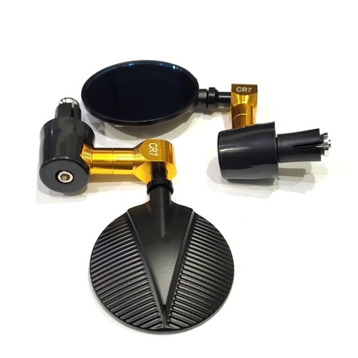 KACA SPION MOTOR JALU BULAT CNC 2007C CR7 GOLD