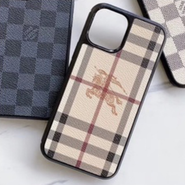 Burberry Leather Case Iphone 11 12 PRO MAX X XR Samsung S8 S9 plus Note 8 S10 10 20 S21 S20 Ultra S9