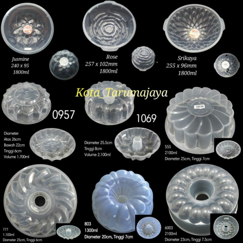 Cetakan Agar Puding Jelly Besar 25cm 1500 - 2000ml