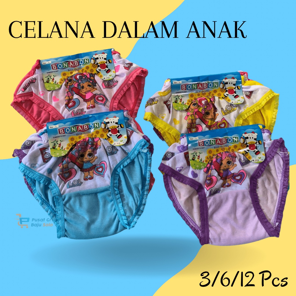 LUSINAN GROSIR / CELANA DALAM ANAK PEREMPUAN