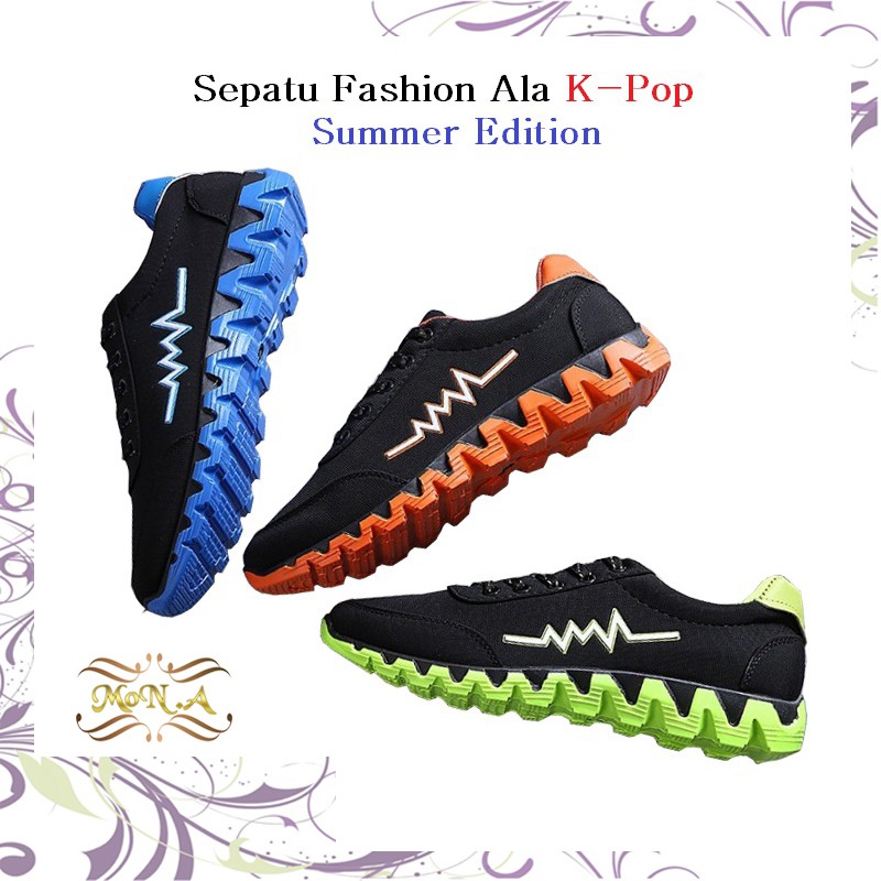 [COD] Sepatu Sneakers Fashion Pria import - Sepatu Fashion Ala Korea Mona38