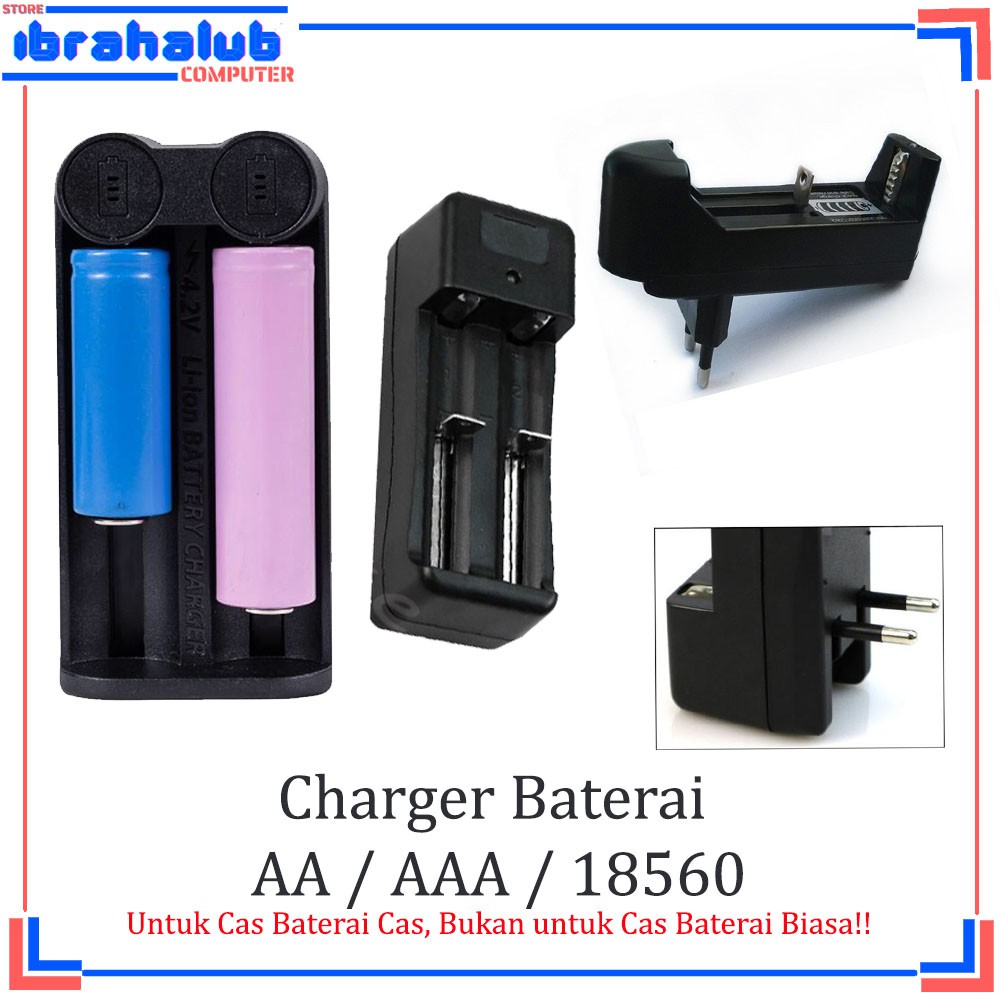 Jual Charger Baterai Cas Battery Rechargeble Universal Baterai Tipe AA ...