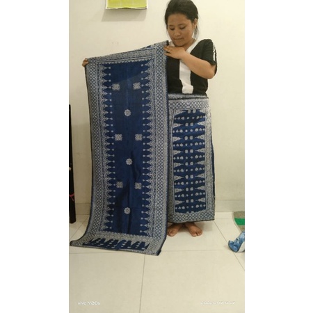 songket palembang Biru Elektrik