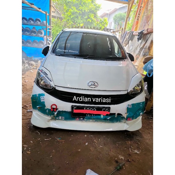 bodykit depan dan samping Agya trd 2014-2017