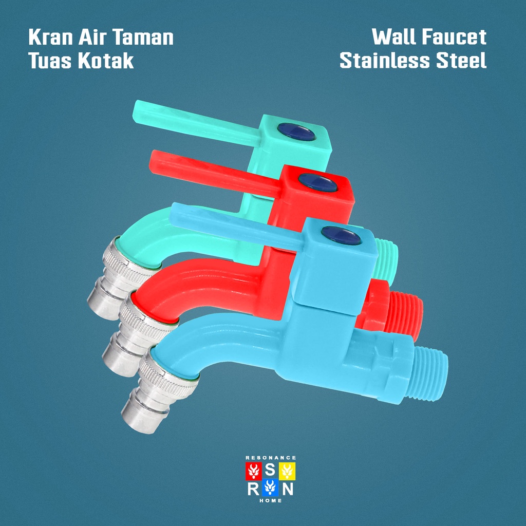 Kran Air Taman Kotak Lengkung / Wall Faucet Resonance Home