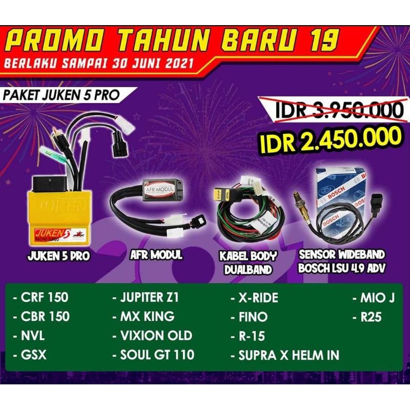 PAKE ECU JUKEN 5 PRO BRT UNIVERSAL