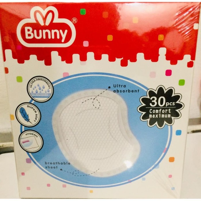 Lusty Bunny Disposable Breastpad Isi 30 Penyerap ASI -  ABP-0001