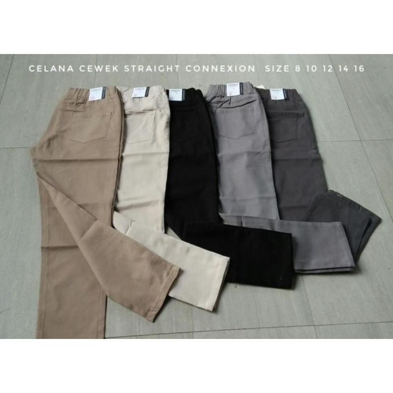 Connexion Celana Connexion Wanita Celana Conexion Wanita Celana Panjang Wanita Baggy Pants Wanita Terlaris Terbaru Kualitas Premium