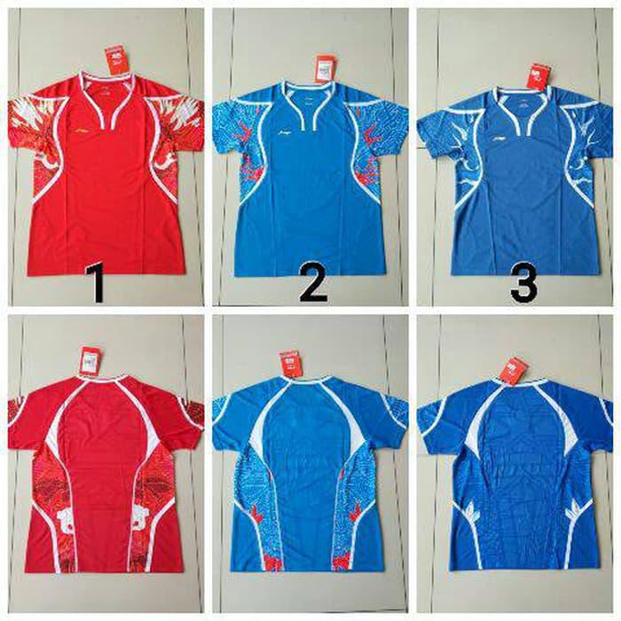 JERSEY BADMINTON / BULUTANGKIS LINING CHINA OLIMPIADE IMPOR #2113