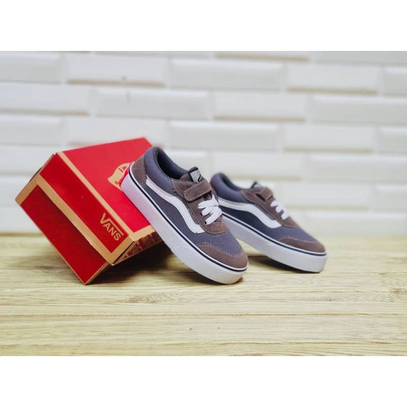 Sepatu Anak Vans Slip On Brown Size 25 - 35 Premium Quality