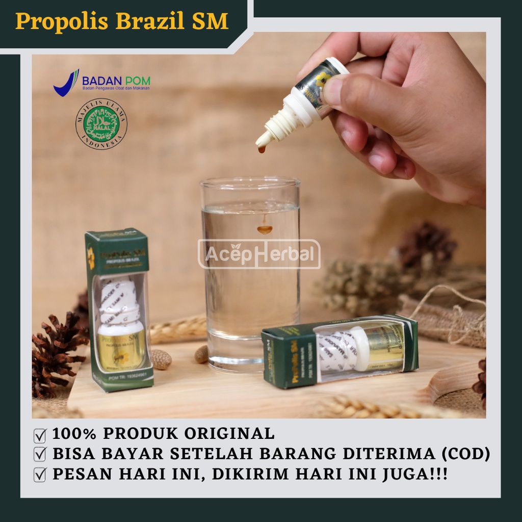 Obat Asam Lambung Kronis Asam Lambung Naik Ke Tenggorokan Maag Kronis Maag Akut Lambung Perih Luka Lambung Radang Lambung Infeksi Lambung Gerd Lambung Menurunkan Asam Lambung Bengkak Perut Kembung Sering Sendawa dgn Propolis Brazil SM Herbal 100% Alami-5