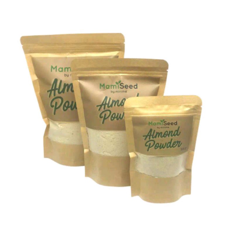 mamiseed almond powder ukuran 50-100 gram