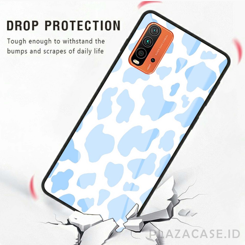 Softcase Glass Cow [K79] for All Type Redmi 9A 9C Y12S C17 A73 A53 POCO X3 A15 A11K RENO 4 RENO 4F