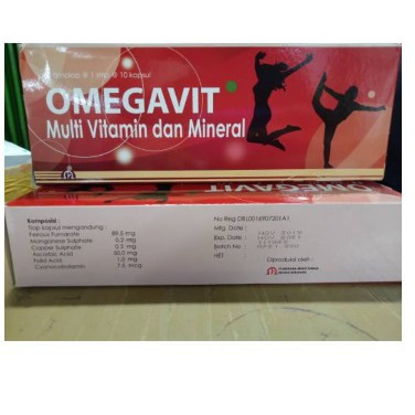 OMEGAVIT 100'S TABLET MUTIFA / OBAT ANEMIA / VITAMIN ANEMIA / VITAMIN TAMBAH DARAH