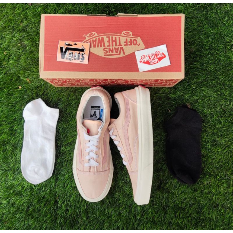 SEPATU VANSS OLDSKUL FULL PEACH OG WAFLE DT BNIB MADE IN CHINA PREMIUM IMPORT SEPATU PRIA SEPATU WANITA SEPATU SNEAKERS