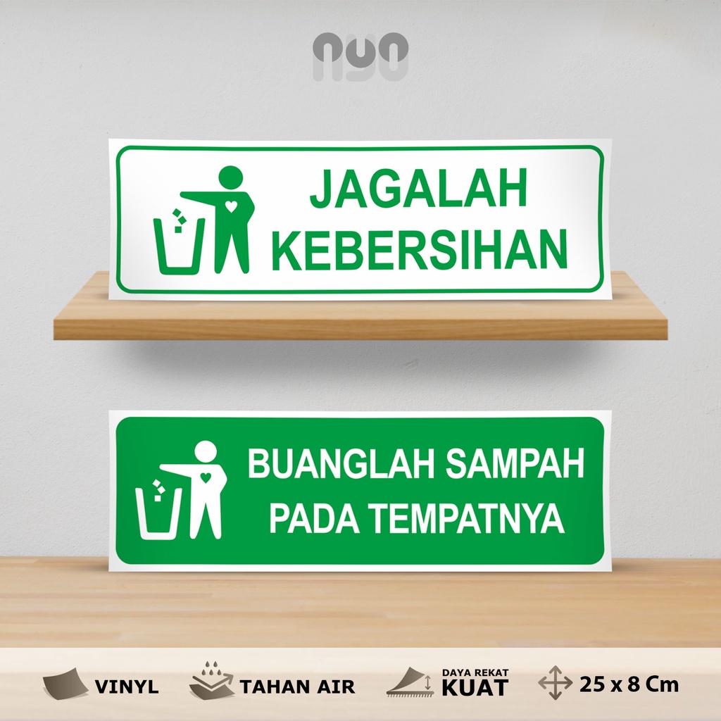 

STIKER JAGALAH KEBERSIHAN BUANGLAH SAMPAH KUAT TAHAN AIR
