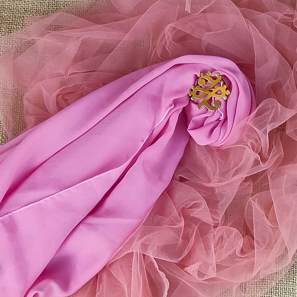 PASMINA SEGITIGA / PASMINA SQUARE CHIFFON PREMIUM ANTEM ANTI TEMBEM PART 2-DUSTYPINK