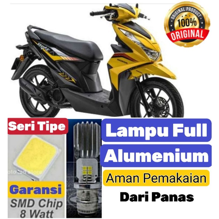 Lampu motor LED metic bebek TURBO TERANG untuk semua kendaraan H6