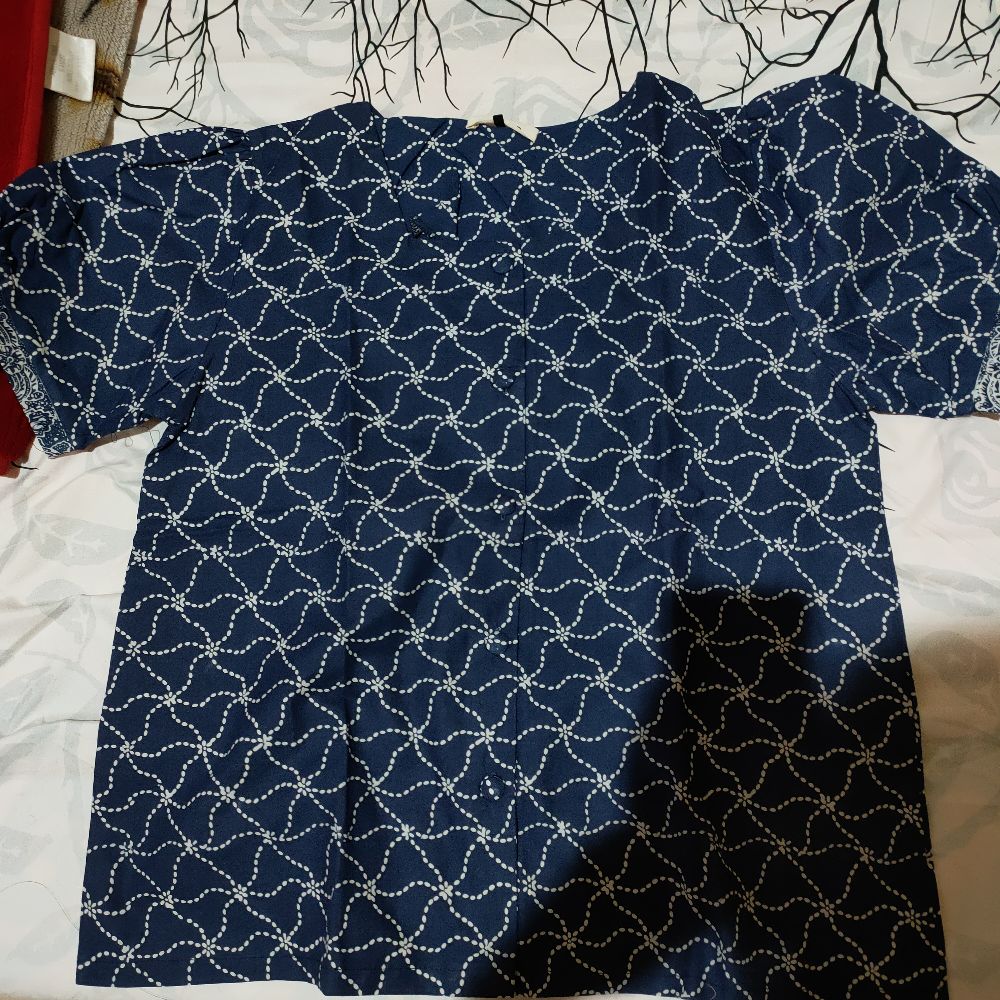 Nigaya Batik | Abby Top | Blouse Batik Wanita | Batik Wanita Lengan Pendek | Blus Batik Kerja