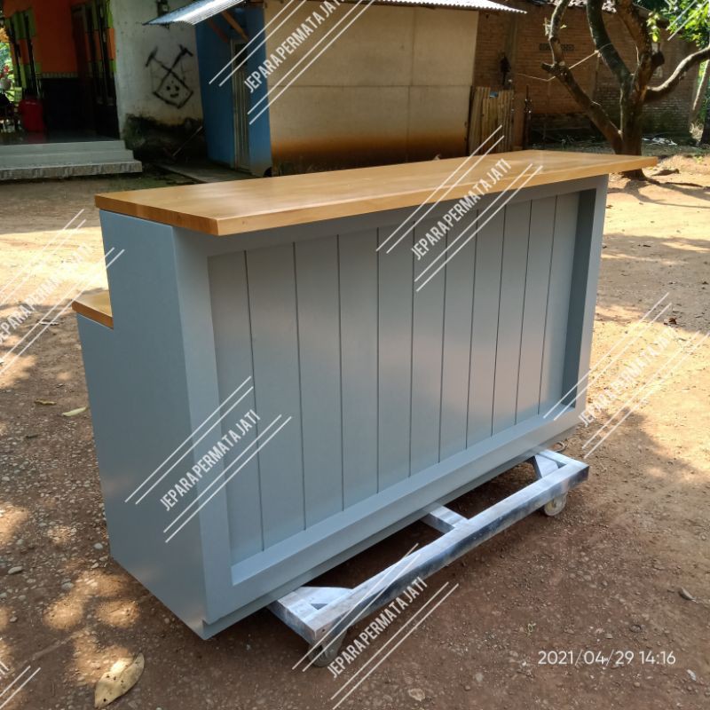 Meja bar vintage custom minimalis modern kekinian meja dapur buffet furniture jepara